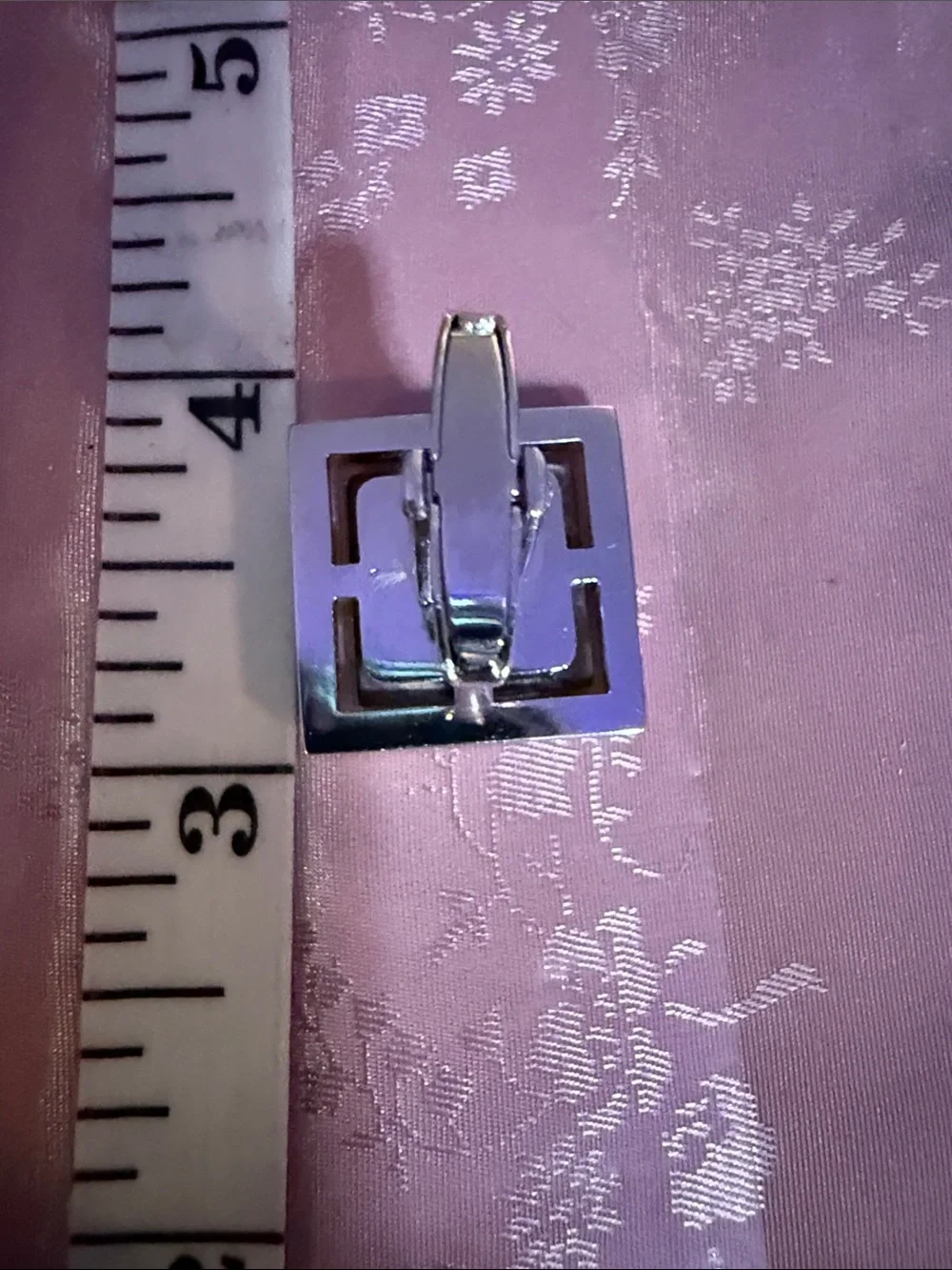 Vintage Square Mother-of-Pearl Cufflinks in Silver Tone by Sarah Coventry